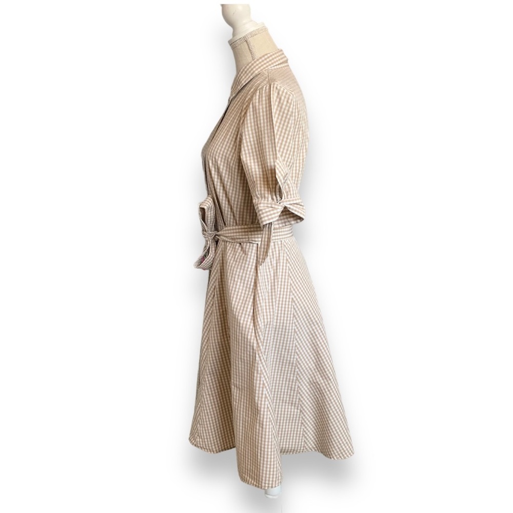 CALVIN KLEIN | Gingham Retro Dress Size 4 - Picture 4 of 10